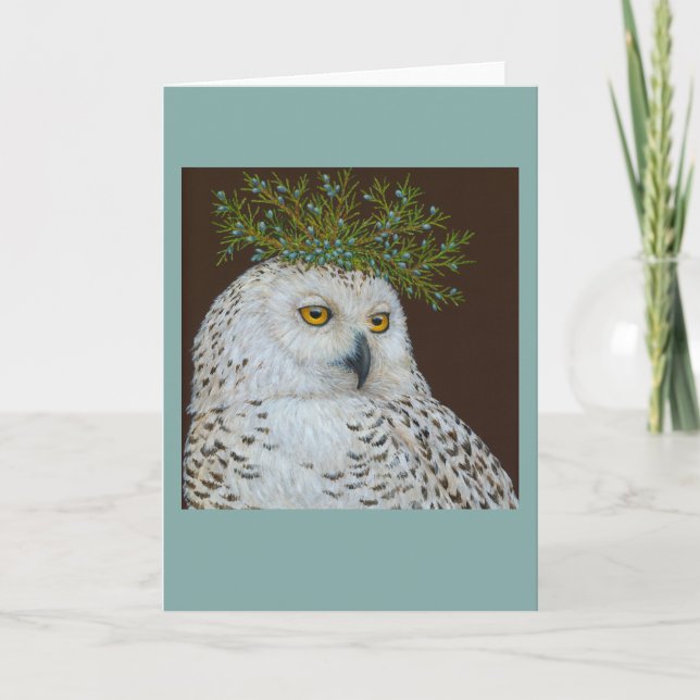 Cartão de inverno Sabedoria (Frente)