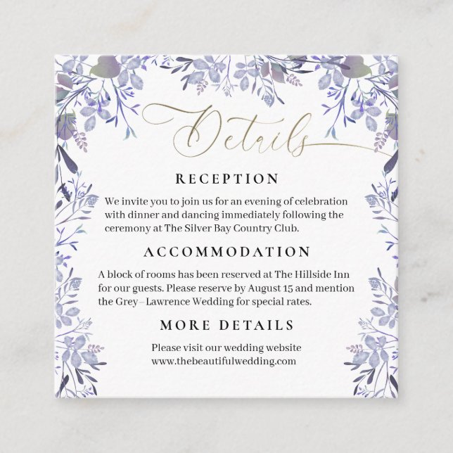 Cartão de Invólucro Botânico Vintage (Frente)