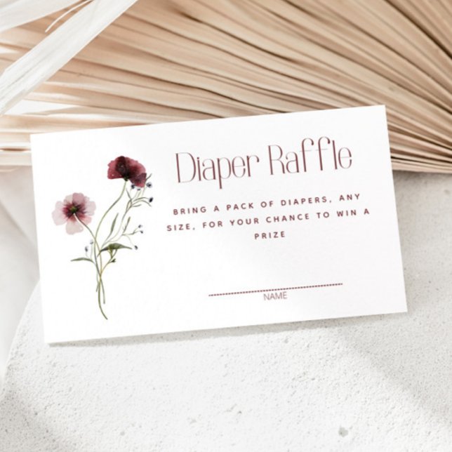 Cartão de Invólucro de Flor Selvagem de Fralda de  (Criador carregado)