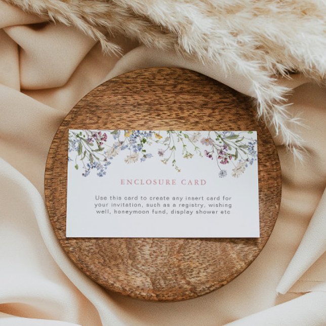 Cartão de Invólucro de Flor Selvagem Personalizado (Criador carregado)