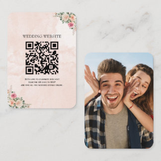 Cartão de Invólucro Floral De Creme Rosa Quimérico