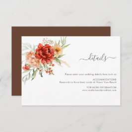 Cartão de Invólucro Floral Rustic Boho
