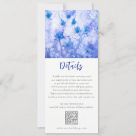 Cartão de Invólucro para Pormenores do Jardim Azul