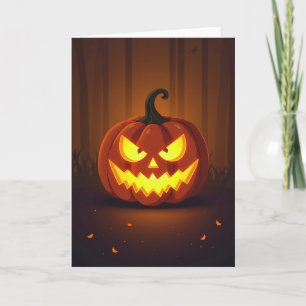 Cartão de Jack O Lantern Radiante