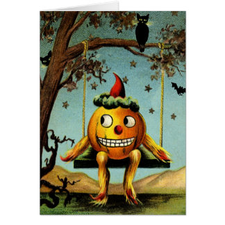 Cartão de Jack O'Lantern o Dia das Bruxas do