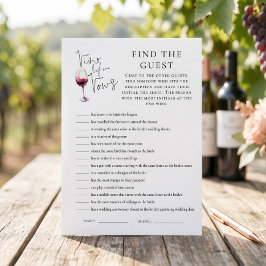 Cartão de Jantar de Noiva Vino Before Vows Encontr