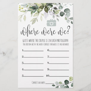 Cartão de Jantar de Noivado Onde Estávamos