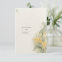 Cartão de Jardim Butter Yellow Sage RSVP