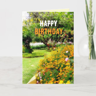 Cartão de Jardim de Aniversário