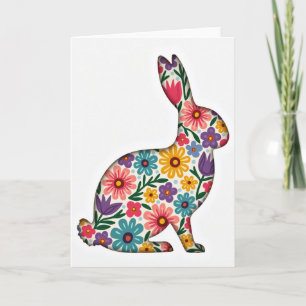 Cartão de Jardim de Flores de Animais da Primavera