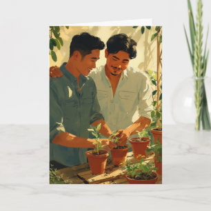 Cartão de Jardinagem Juntos