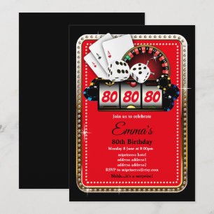 Cartão de Jogada Poker, convite para festa do cas