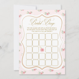 Cartão de Jogo Bingo Chá de panela do Tea Party