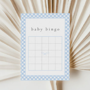 Cartão de Jogo Bingo De Bebê De Arco Azul Simples