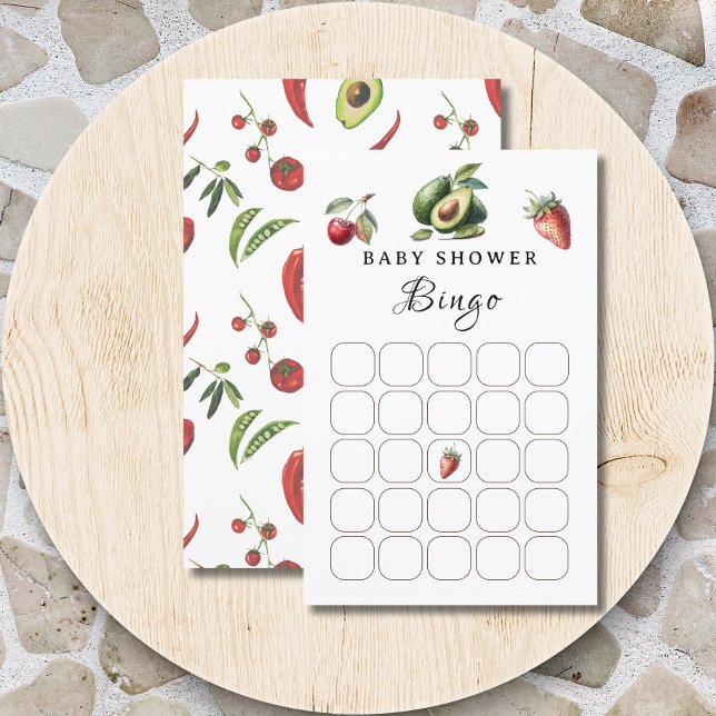 Cartão de Jogo Bingo de Chá de fraldas Branco Fres (Criador carregado)