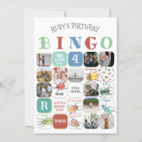 Cartão de Jogo Bingo do Partido do Amor Insetos (v