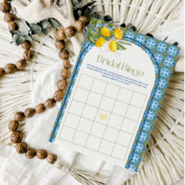 Cartão de Jogo Bingo para Chá de panela de Limão d