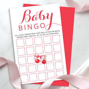 Cartão de Jogo Cherry Baby Bingo   Atividade do ch