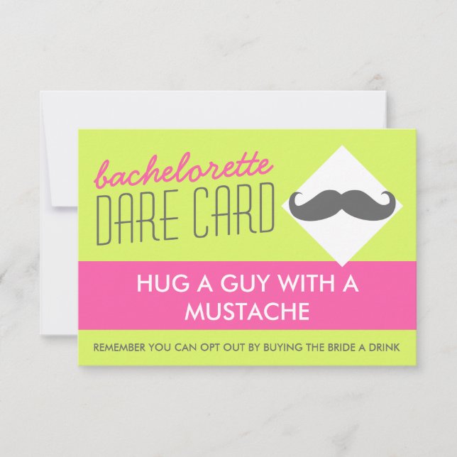 Cartão de jogo DARE Bachelorette divertido - abraç (Frente)