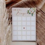 Cartão de Jogo de Atividade do Bingo do chá de pan<br><div class="desc">Nosso cartão de jogo de bridal bingo apresenta um buquê de flor de magnólia de aquarela e letras de mão - um belo conselho de atividade para a família e amigos jogarem bingo no seu chá de panela. Este item faz parte da nossa coleção de casamento Lana L201, por favor...</div>