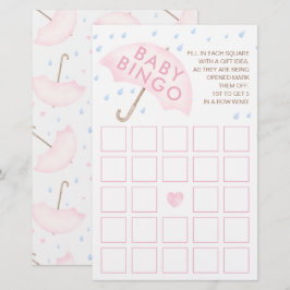 Cartão De Jogo De Bebê Com Aquarela Rosa