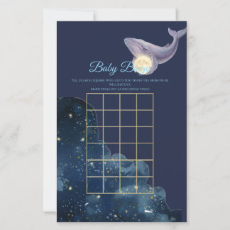Cartão de Jogo de Bingo Bebê Lua Celestial | Balei
