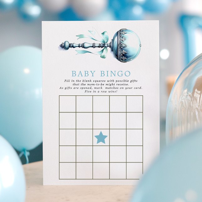 Cartão de Jogo de Bingo de Chácara de Bebê Menino  (Criador carregado)