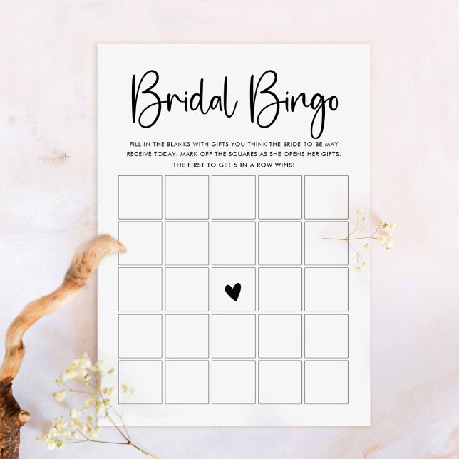 Cartão de Jogo de Bingo de Letra Moderna (Criador carregado)