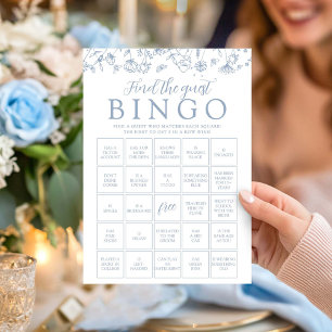 Cartão de Jogo de Bingo Floral Personalizável