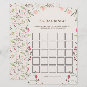 Cartão de Jogo de Brida Verde Rosa-Rosa Elegante
