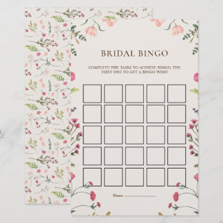 Cartão de Jogo de Brida Verde Rosa-Rosa Elegante