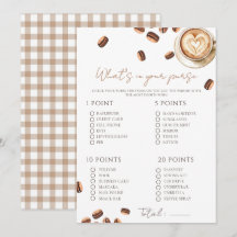 Cartão de Jogo de Chá de Bebê Baby is Brewing Coff
