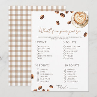 Cartão de Jogo de Chá de Bebê Baby is Brewing Coff