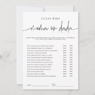 Cartão de Jogo de Chá de Bebê EMERY Whimsi Mamãe o