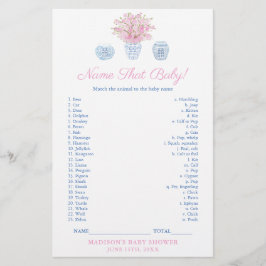 Cartão de Jogo de Chamada do Bebê Animal em Chinoi