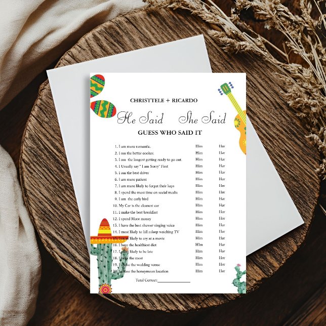 Cartão de jogo de chuveiro de noiva moderno ele di (Criador carregado)