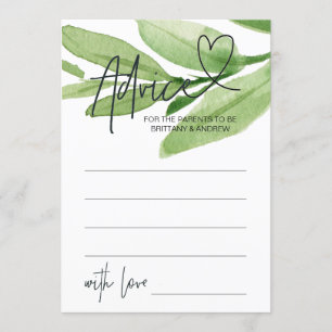 Cartão de Jogo de Conselhos de Chás de fraldas T