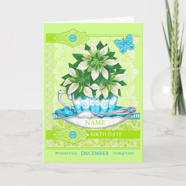 Cartão de Jogo de Dezembro de Nascimento e Gem (Frente)