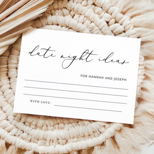 Cartão de Jogo de Ideias Modernas para Encontro No (Criador carregado)