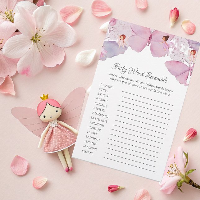 Cartão de Jogo de Palavras Misturadas de Bebê Tema (Criador carregado)