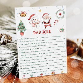 Cartão de Jogo de Piada de Papai do Natal Homem de