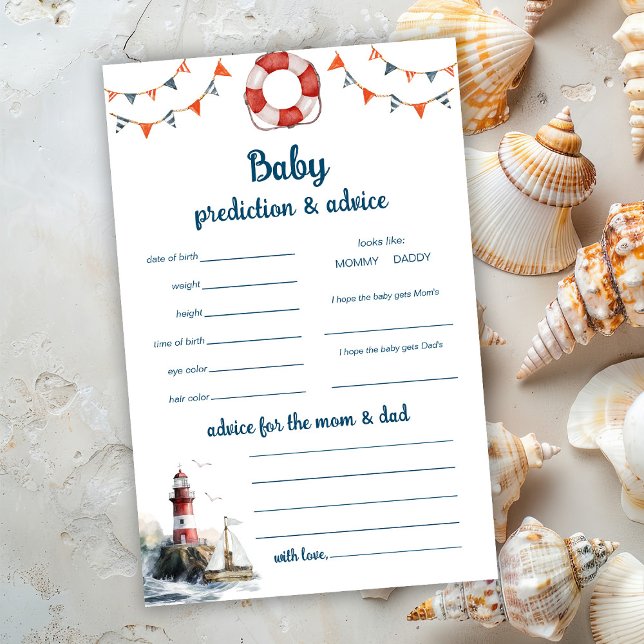 Cartão de Jogo de Previsão e Aconselhamento Maríti (Criador carregado)