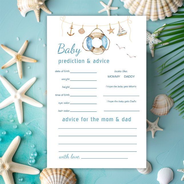 Cartão de Jogo de Previsão e Aconselhamento Maríti (Criador carregado)