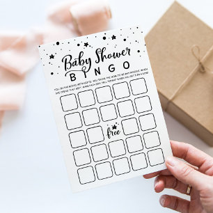 cartão de jogo do chá de fraldas Bingo Chá de fral