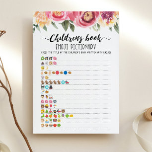 Cartão de Jogo Emoji de Livro Infantil