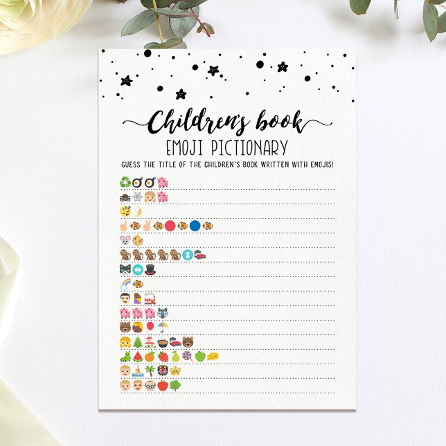 Cartão de Jogo Emoji de Livro Infantil (Criador carregado)