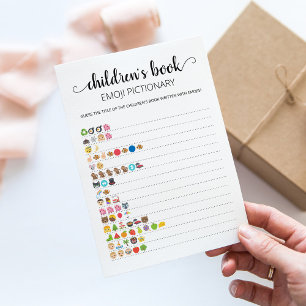 Cartão de Jogo Emoji de Livro Infantil