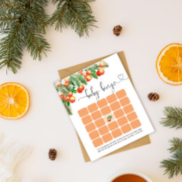 Cartão de jogo Little Cutie chá de fraldas Bingo