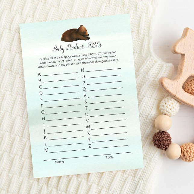 Cartão de Jogo para Bebês e Aventura Florestais (Criador carregado)