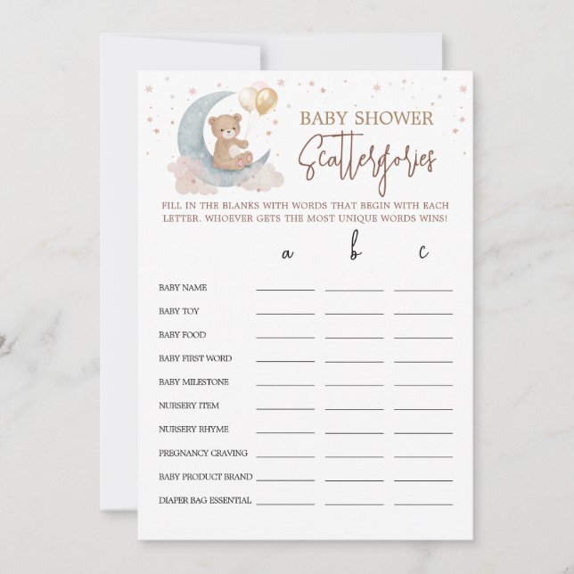 Cartão de Jogo sobre as dispersões do Chá de frald (Frente)